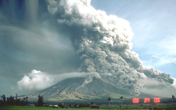 Pyroclastic flows move down Mayon Volcano, Philippines